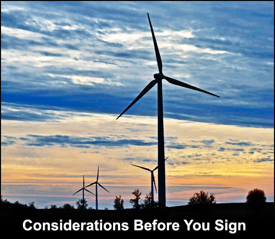 Considerations Before You Sign
