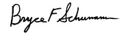 Signature of Bryce Schumann